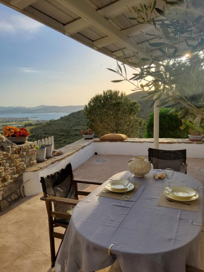 Romantic Sunset Cycladic House In Sotires Moni Christou Dasous Bagian luar foto