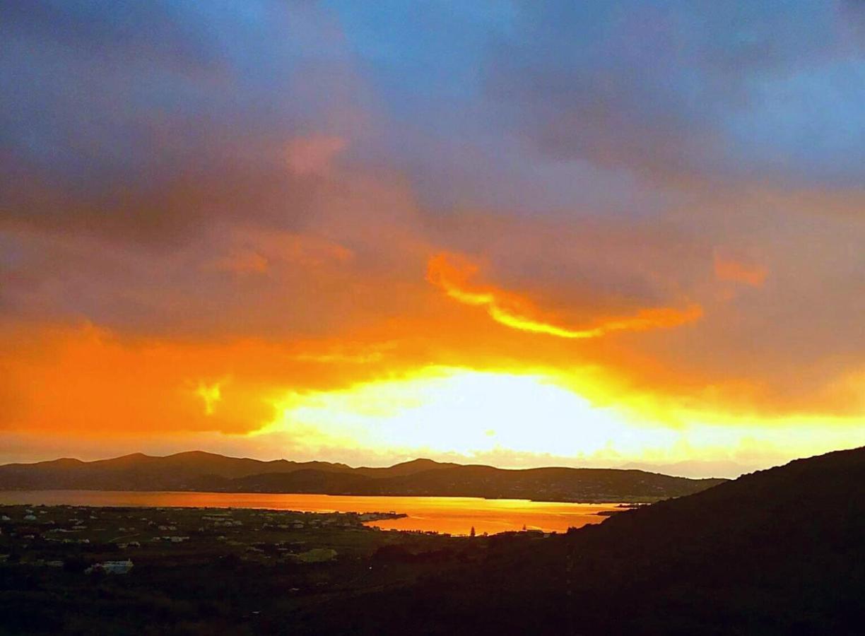 Romantic Sunset Cycladic House In Sotires Moni Christou Dasous Bagian luar foto